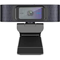 Webcam HD Pro 1080P Streaming Cámara Web Autoenfoque y Micrófono Webcam USB para Skype Youtube Vídeo Radiodifusión…